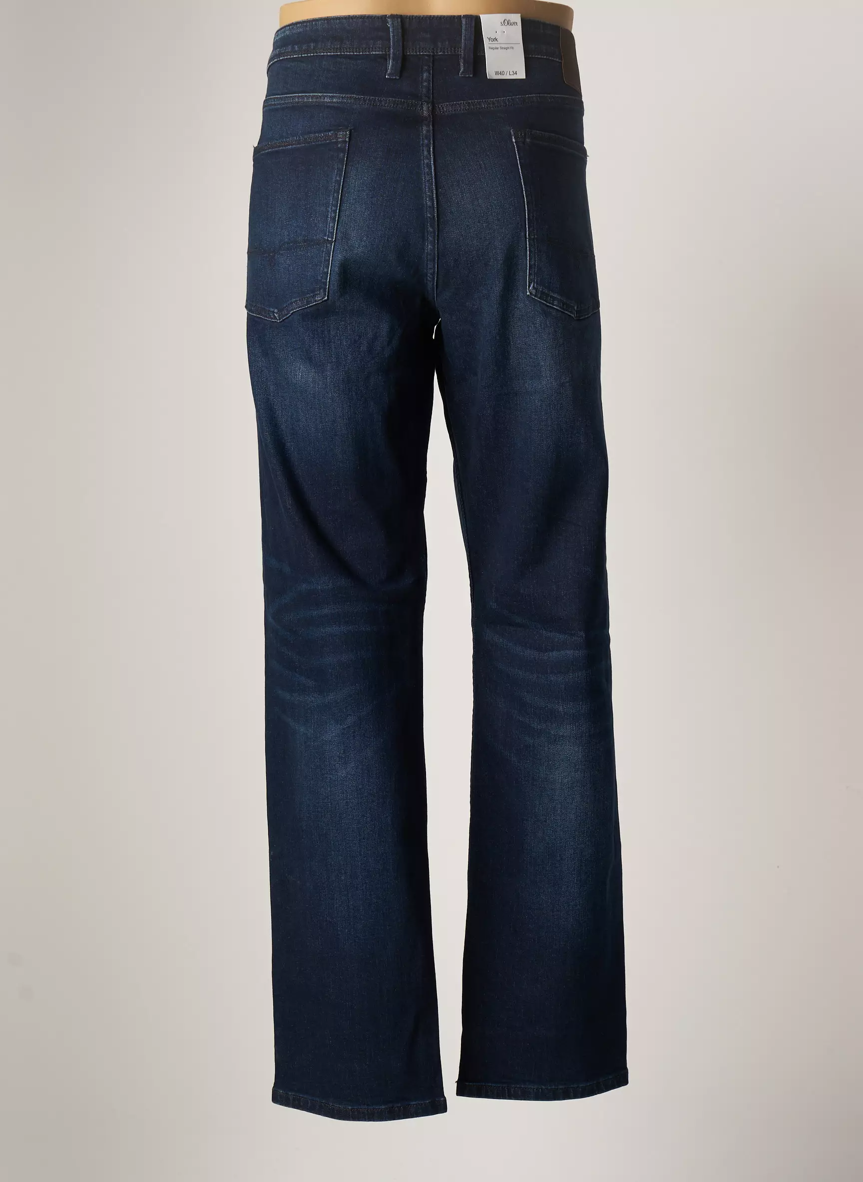 S Oliver Jeans Coupe Droite Homme couleur bleu