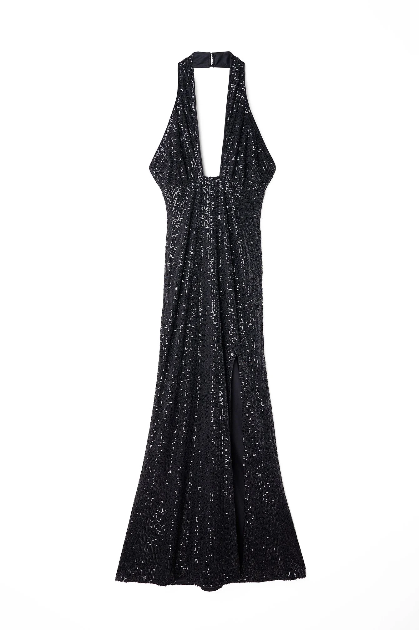 Kleid mit Neckholder-Ausschnitt und Keyholedetail