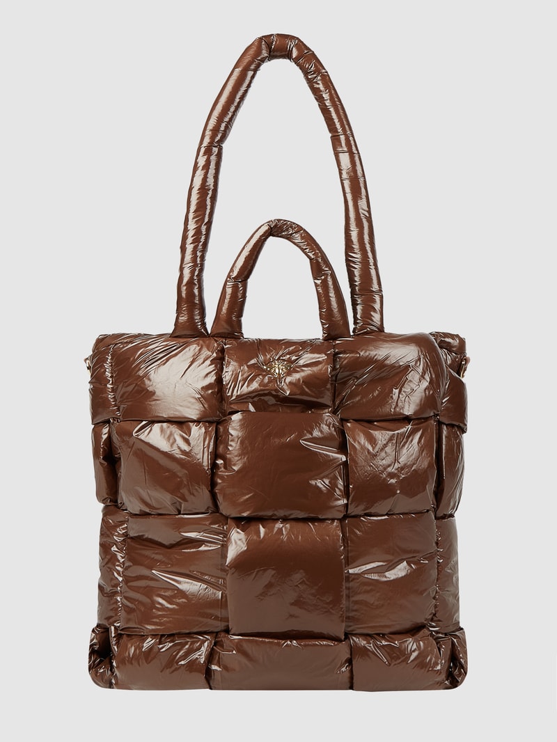 Shopper aus Textil in mittelbraun