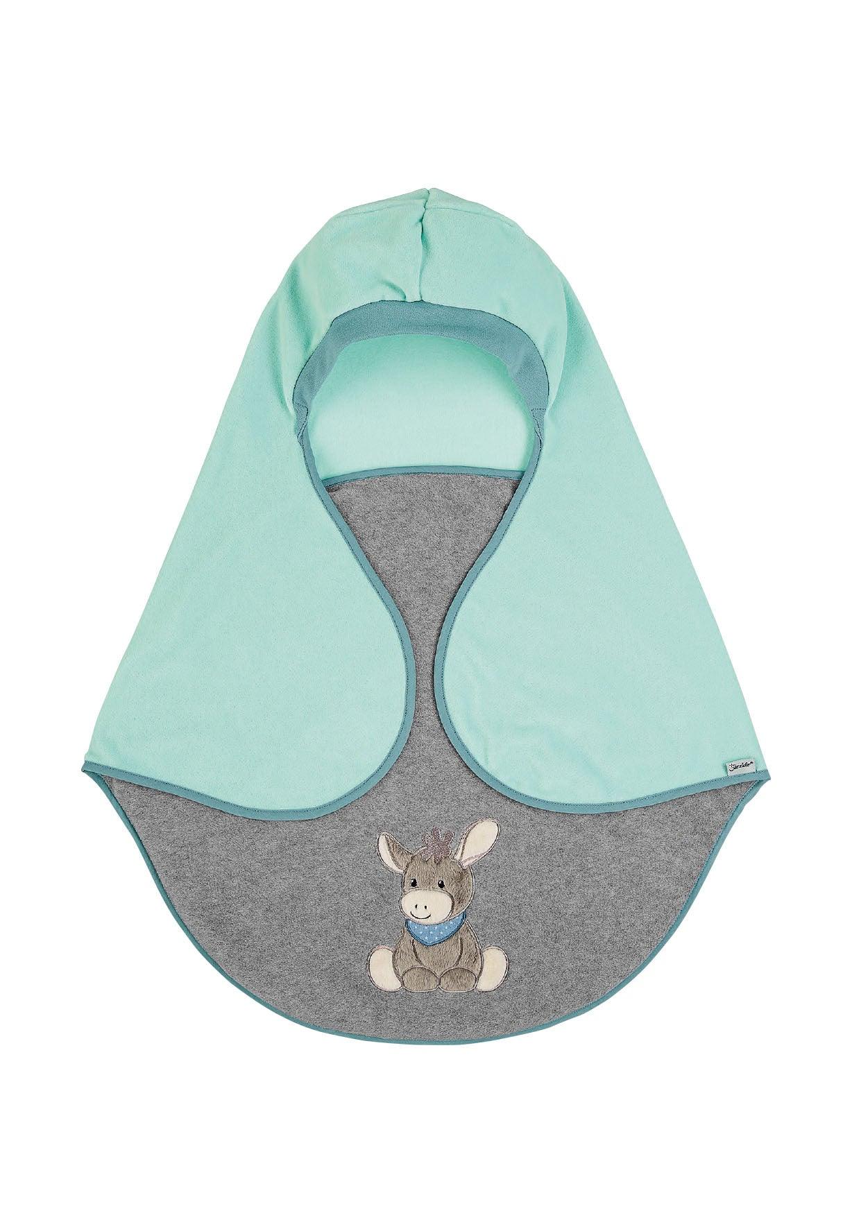 Einschlagdecke Esel Emmi aus Microfleece, 75x90cm