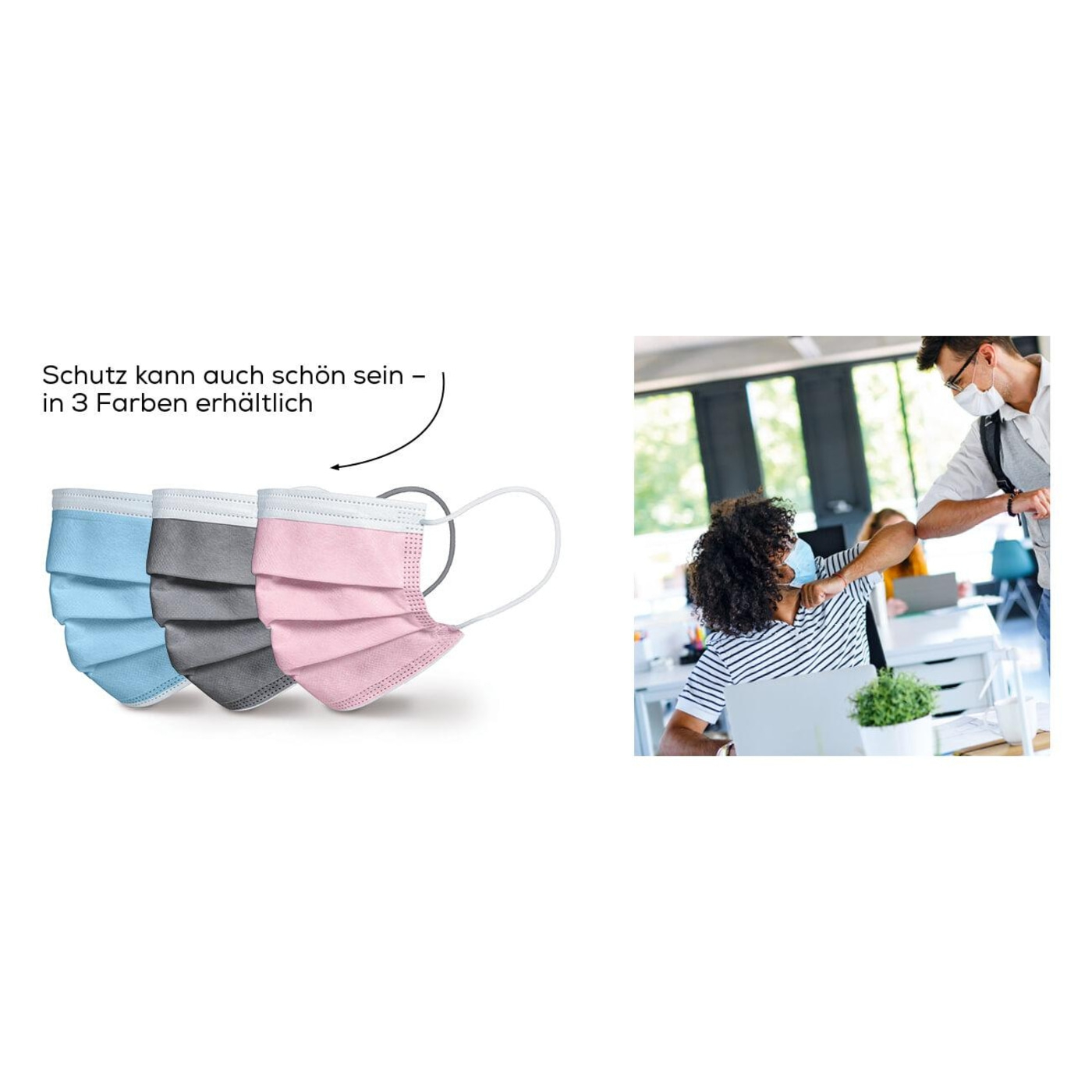 MM 15 OP-Maske Typ IIR Grau - 10 Stk.-3-lagige medizinische Gesichtsmaske mit Tragekomfort & hohem Schutz - 10 Stk.