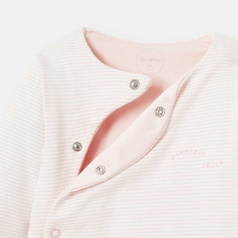 Dors-bien en jersey ouatiné rose naissance Absorba