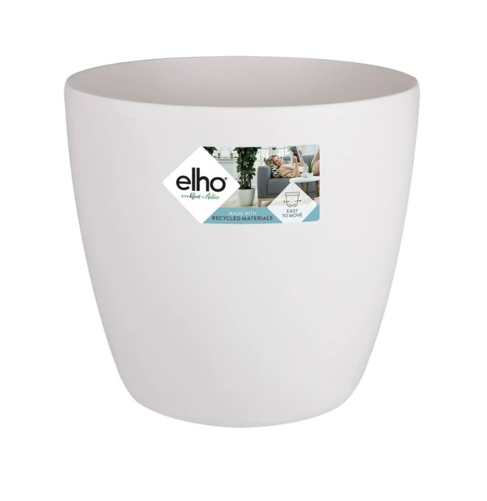 Elho Übertopf Brussels Wheels Blumentopf mit Rollen 35 - 47 cm weiß anthrazit