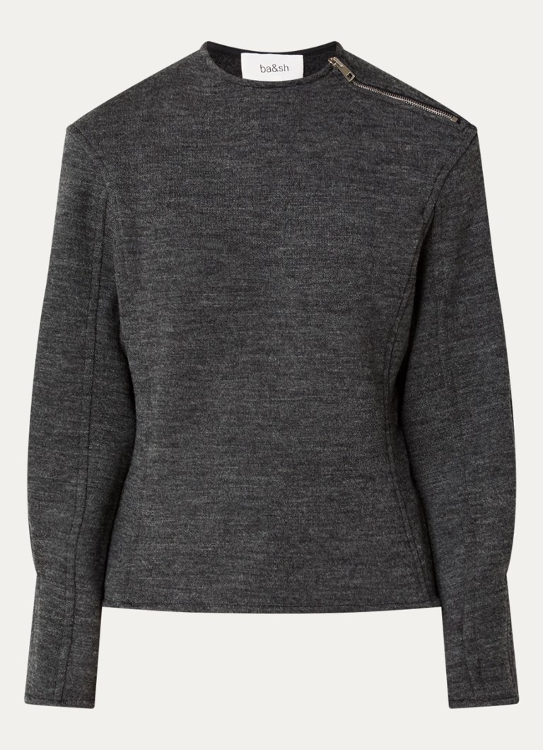 haut en laine fine Myra de ba&sh avec détail zippé