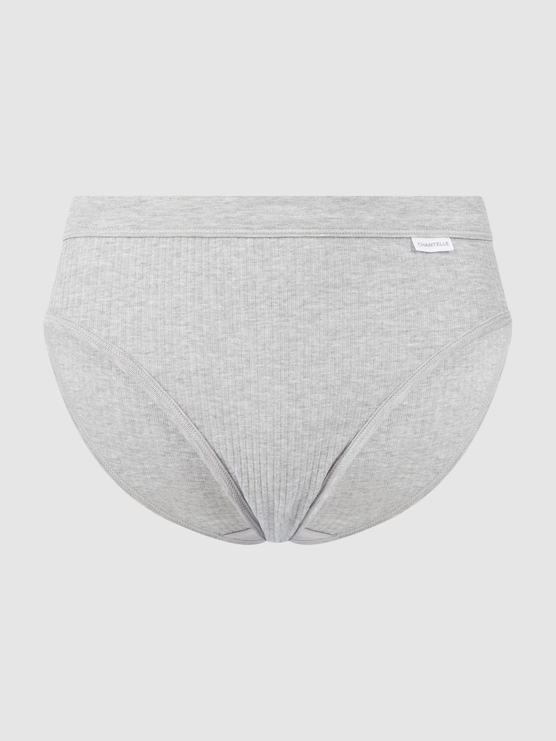 Slip aus Baumwoll-Elasthan-Mix Modell 'Cotton Comfort' in hellgrau
