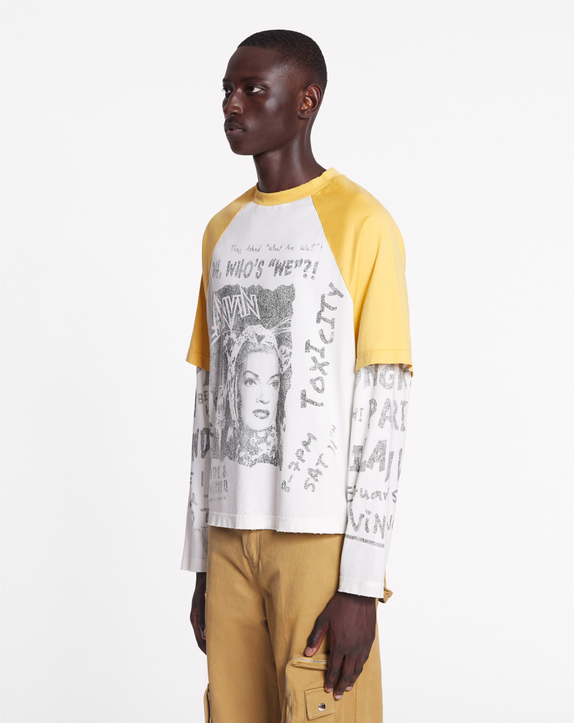 T-SHIRT À MANCHES LONGUES IMPRIMÉ LANVIN X FUTURE