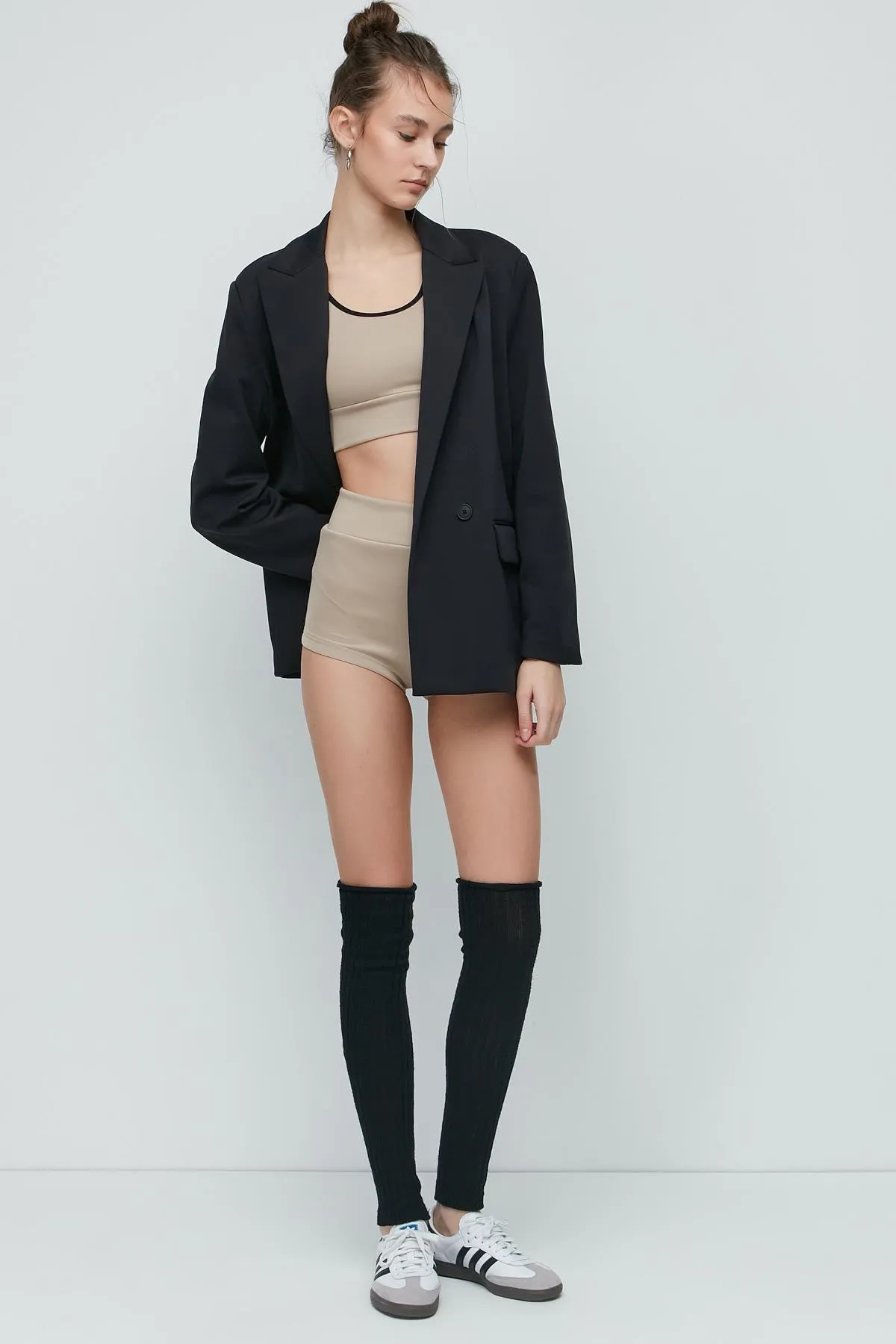 C&City  Bustier-Shorts-Set mit breiten Trägern 9151 Nerz