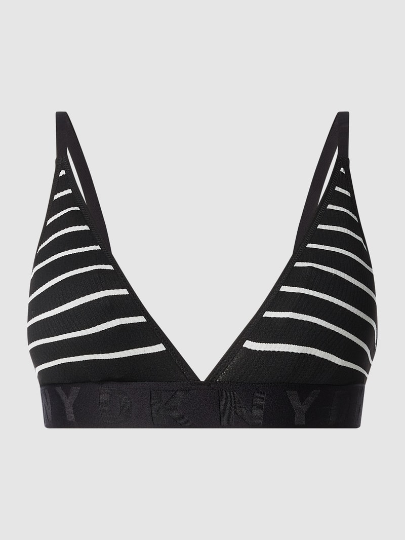 Bralette mit herausnehmbaren Cups in schwarz