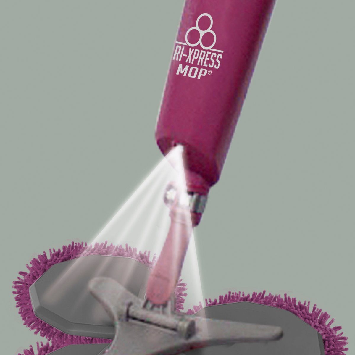 Best Direct® Sprühwischer Tri Xpress Mop® (5-tlg) 3-in1 Bodenwischer mit flexiblem Arm, 0,5 Liter Wassertank
