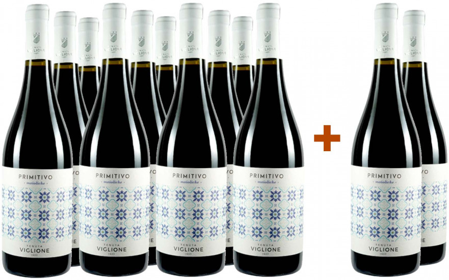 10+2 Paket Primitivo Puglia IGP - Tenuta Viglione