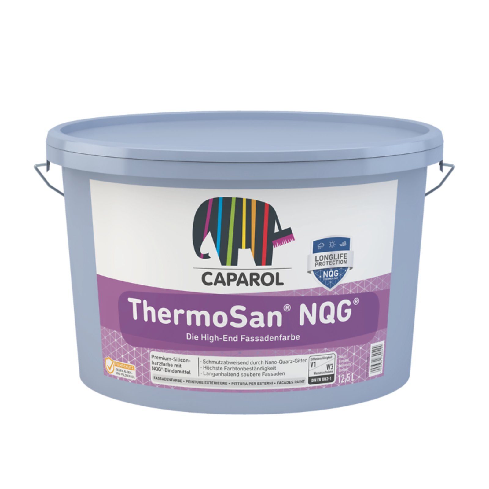 Caparol Wandfarbe Caparol ThermoSan Fassadenfarbe NQG, weiß, 12,5l