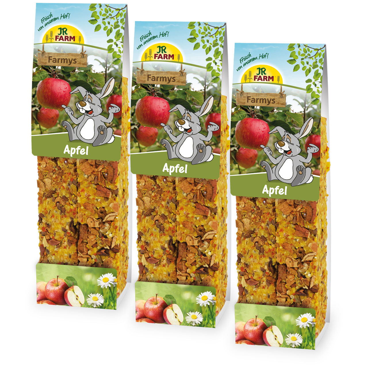 JR Farm Snacks JR Farm Farmy's Apfel 3x160g