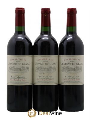 Château du Glana Cru Bourgeois  2000 - Lot de 3 Bouteilles