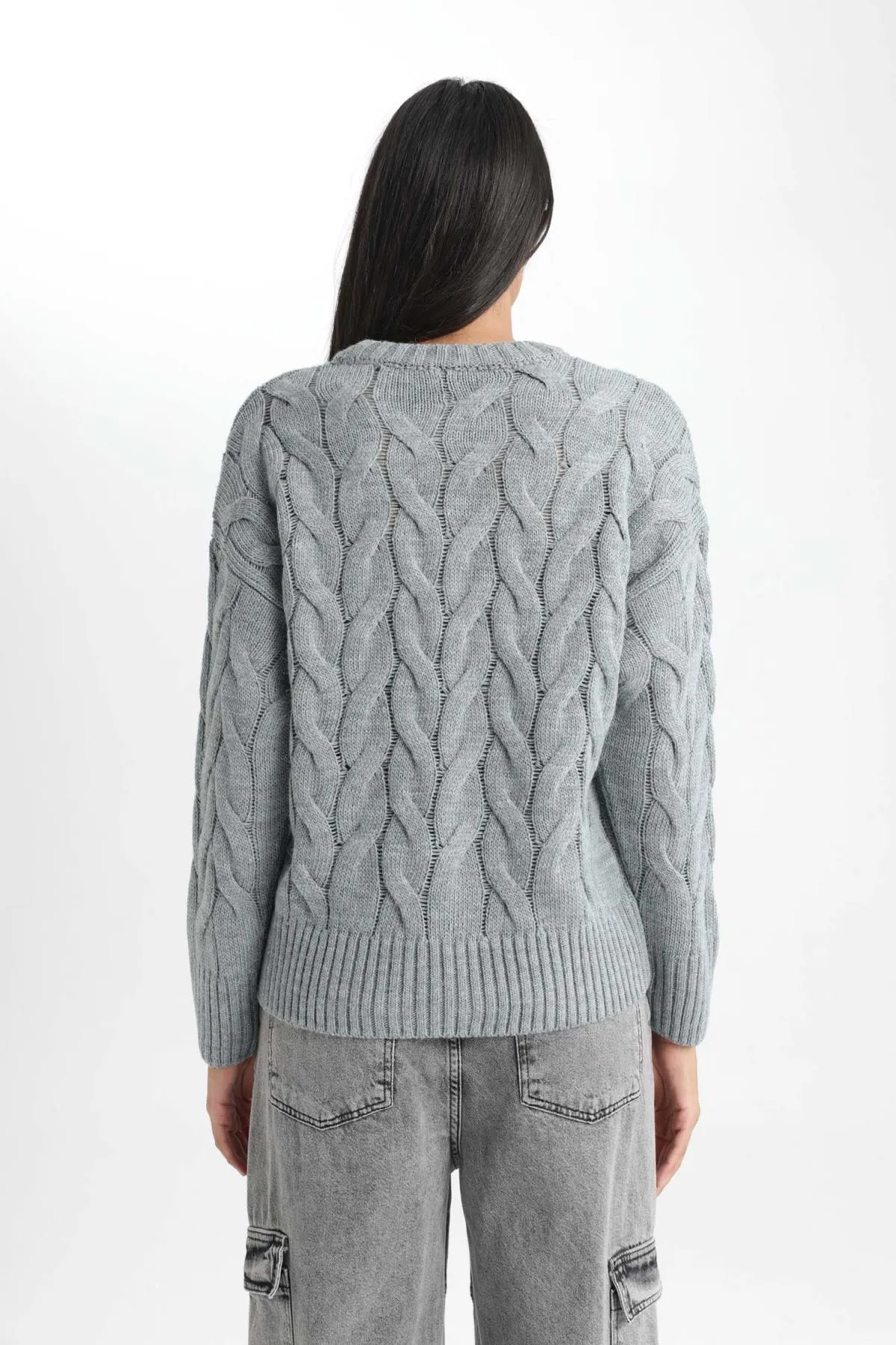 DeFacto  Pullover mit Rundhalsausschnitt und Oversize-Passform Z7104az23wn