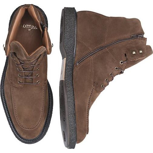 Lottusse Braune Kalb Wildlederstiefel