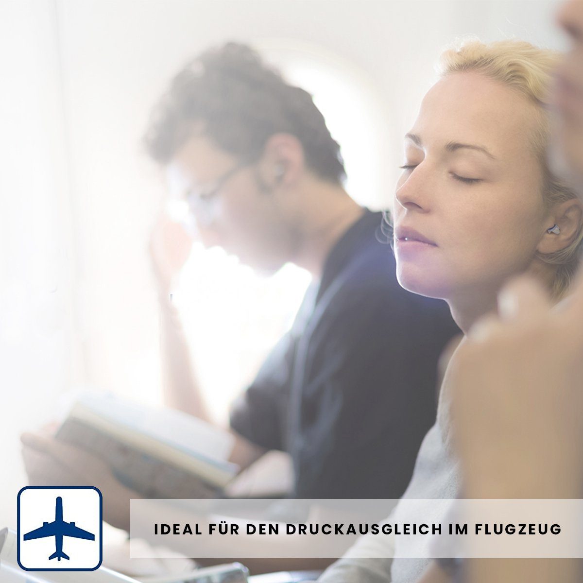 ProtectOhr Gehörschutzstöpsel Travel, Ohrstöpsel zum Druckausgleich im Flugzeug, ideal für Reisen