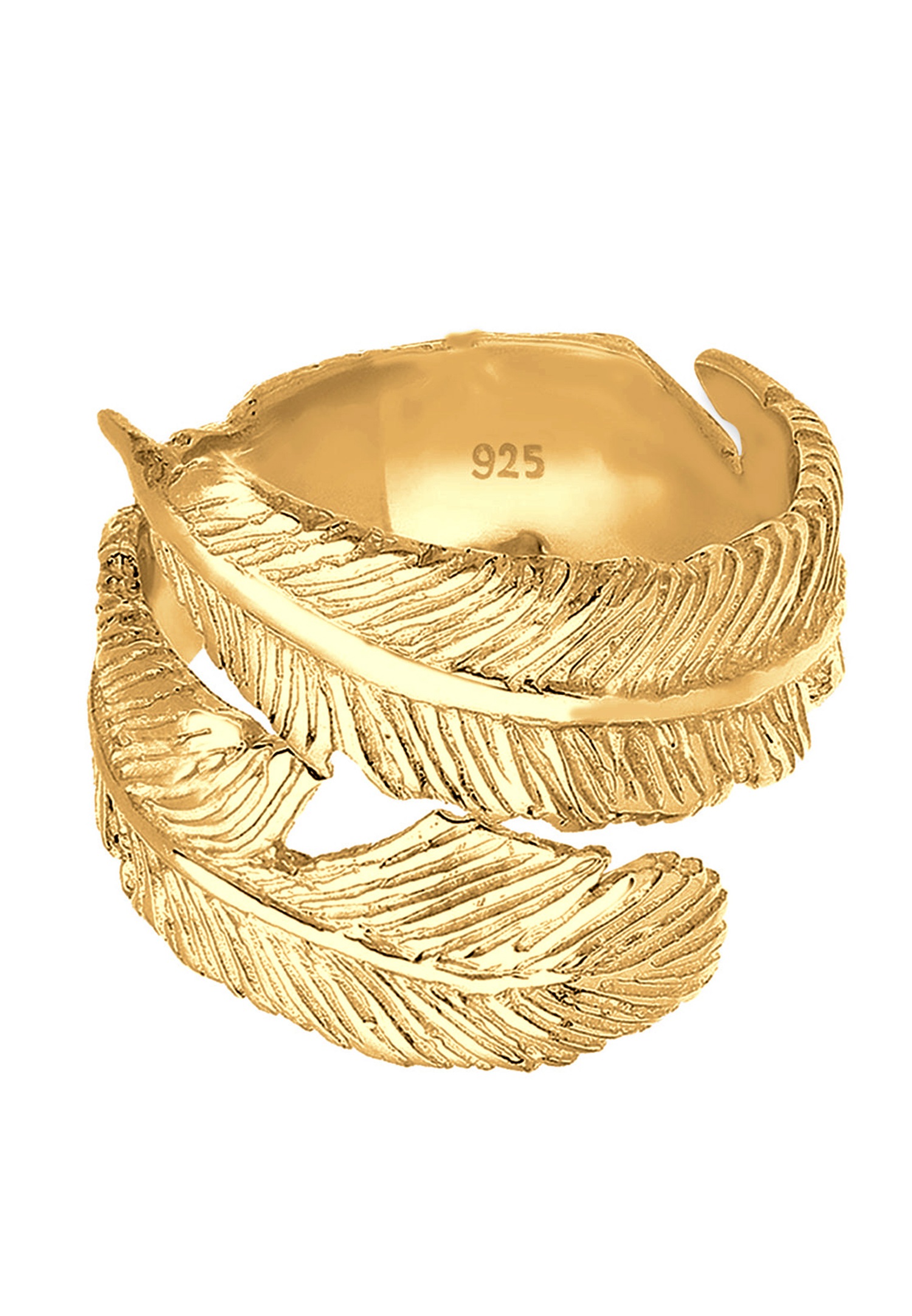 Chal de plumas estilo boho moderno para mujer de Elli en plata de ley 925