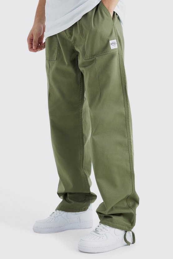 Tall elastische lockere Ripstop Hose mit Etikett