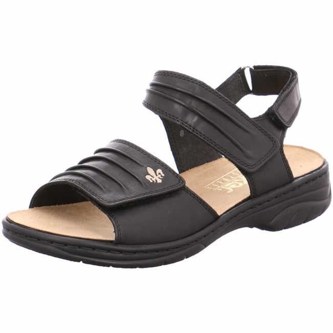 RIEKER Komfort Sandalen schwarz DA-SANDALE