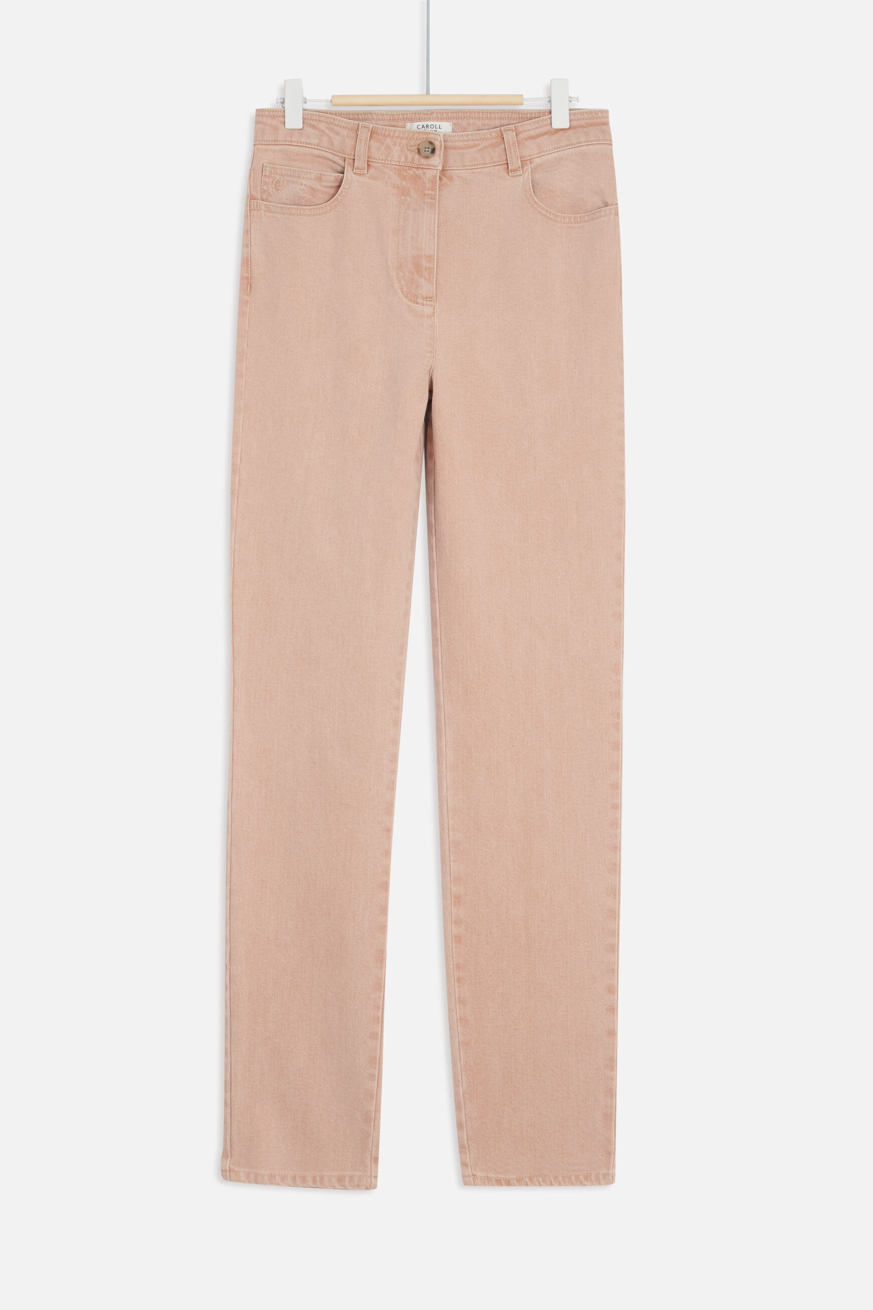 pantalon tomasio orange clair femme
