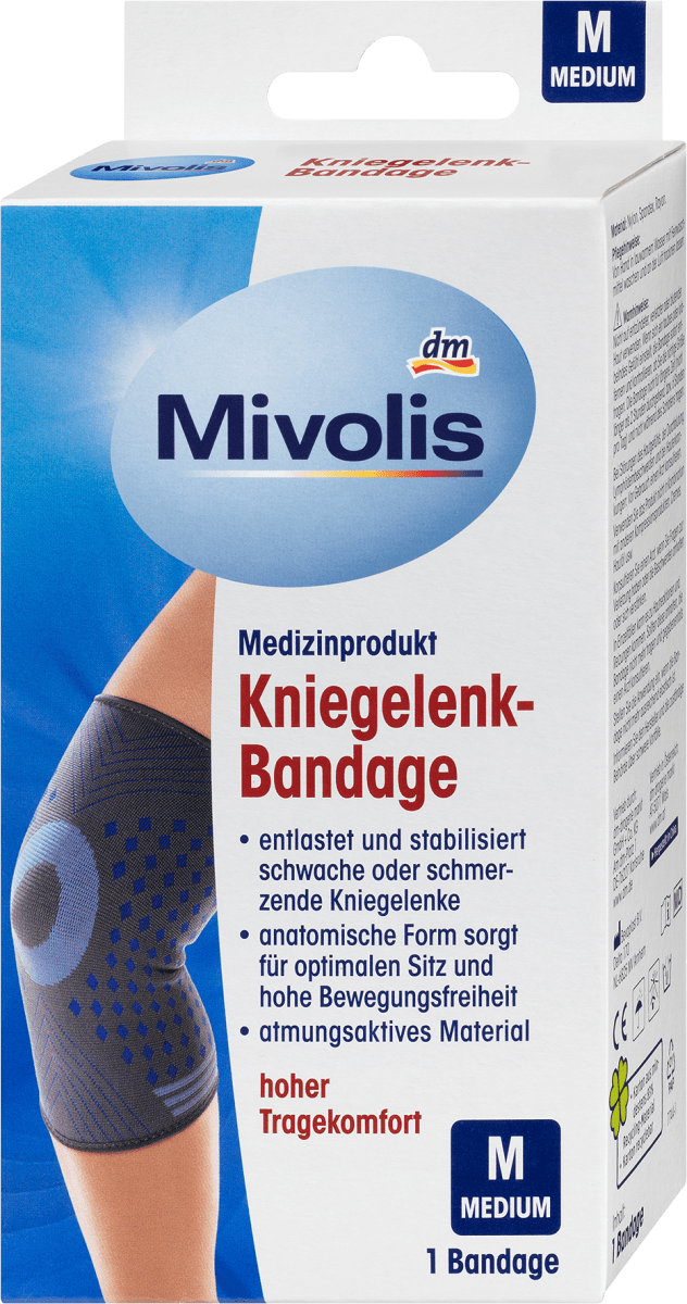 Kniegelenk-Bandage M, 1 St