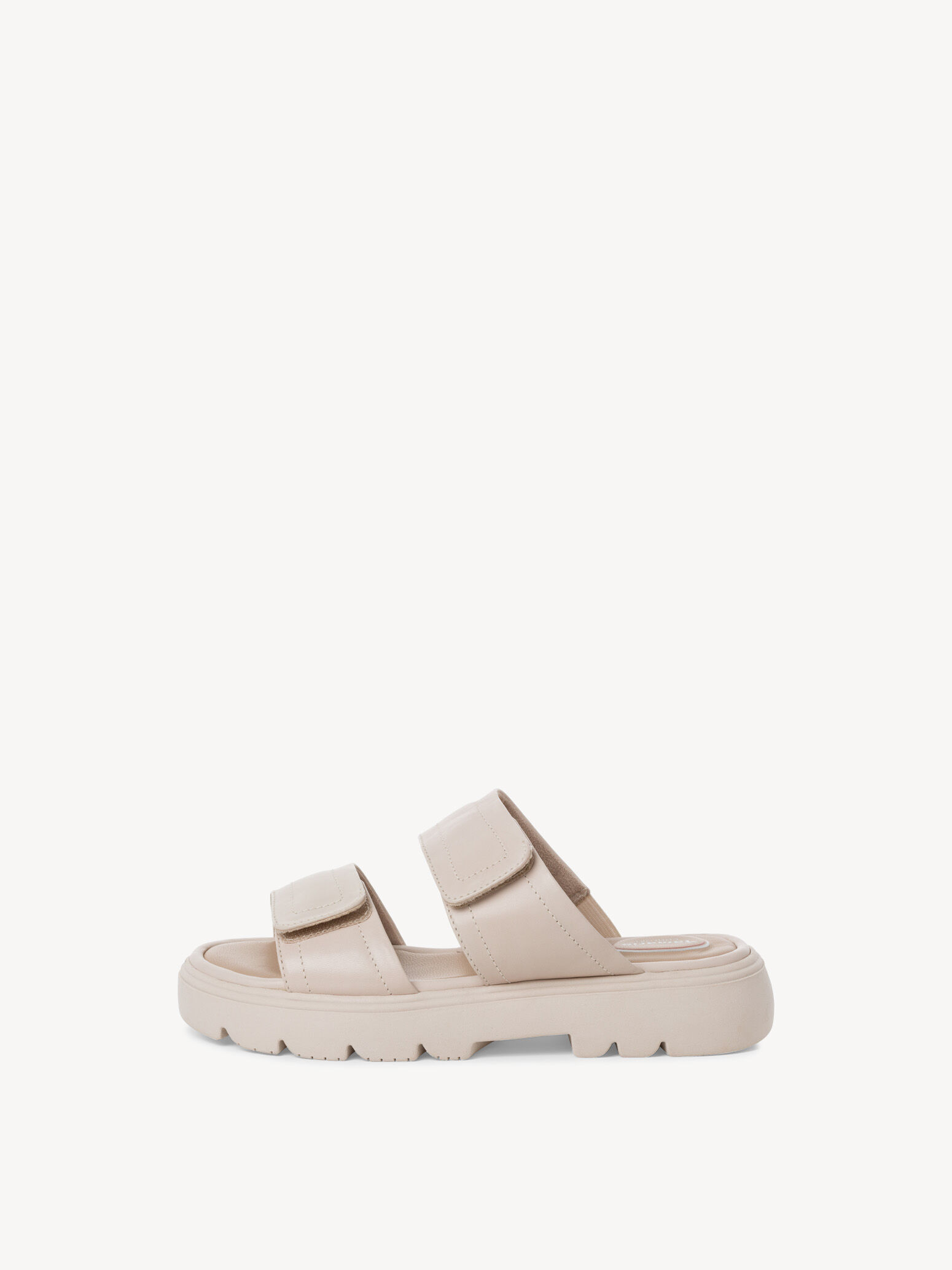 Mule en cuir - blanc