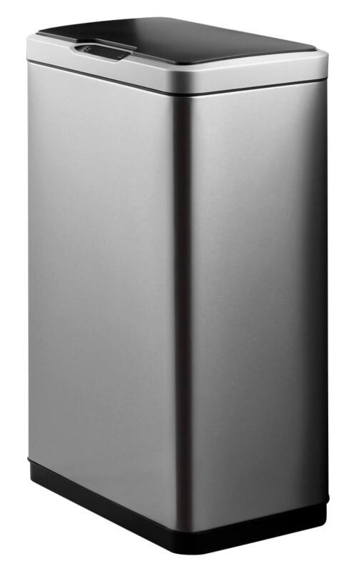 EKO Papierkorb mit Sensor Edelstahl 45 L 27 (B) x 46 (T) x 65,5 (H) cm Silber