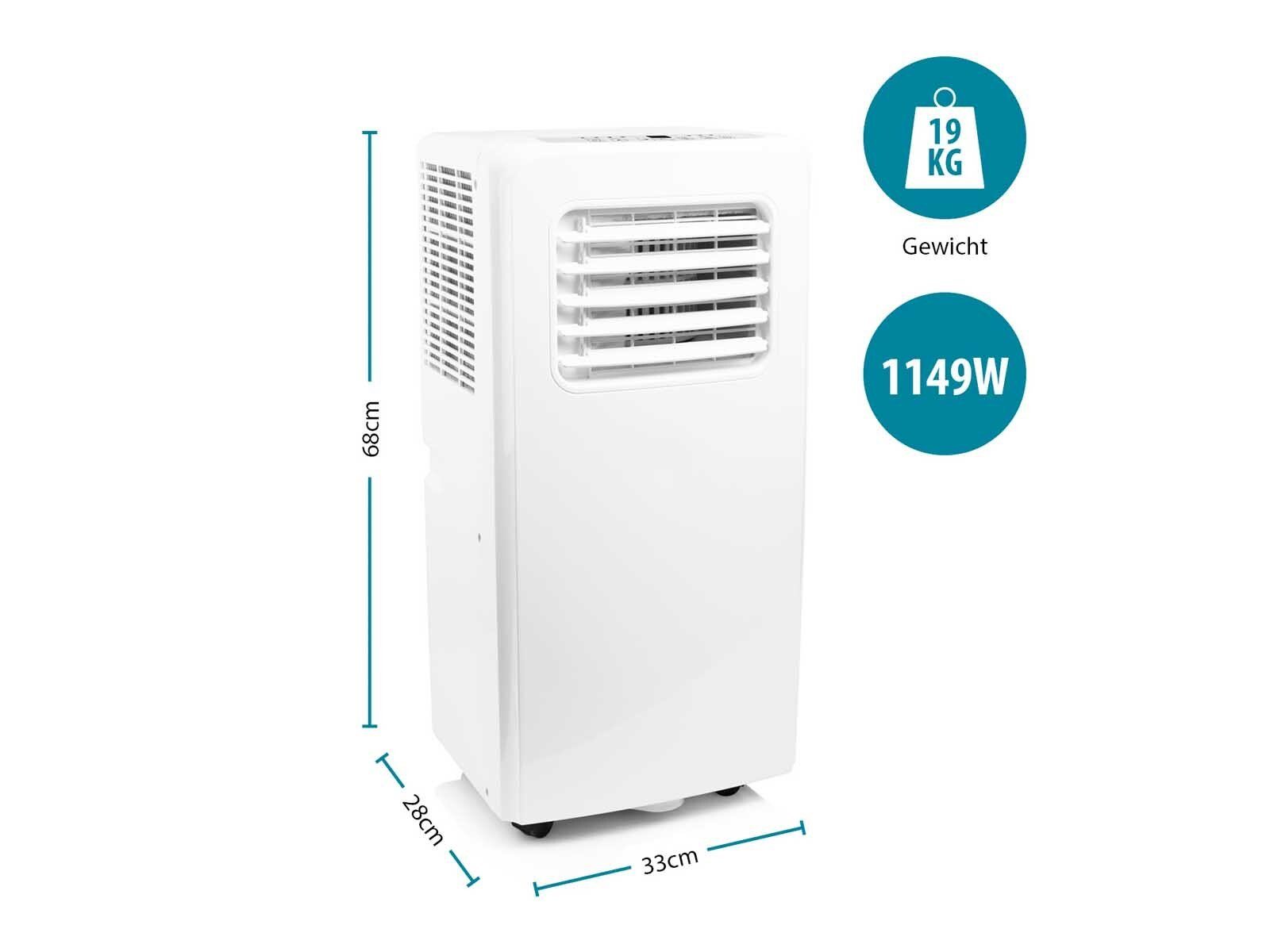 Tristar 3-in-1-Klimagerät, Mobiles Standgerät, Entfeuchter & Ventilator - Raumkapazität ca. 90m³