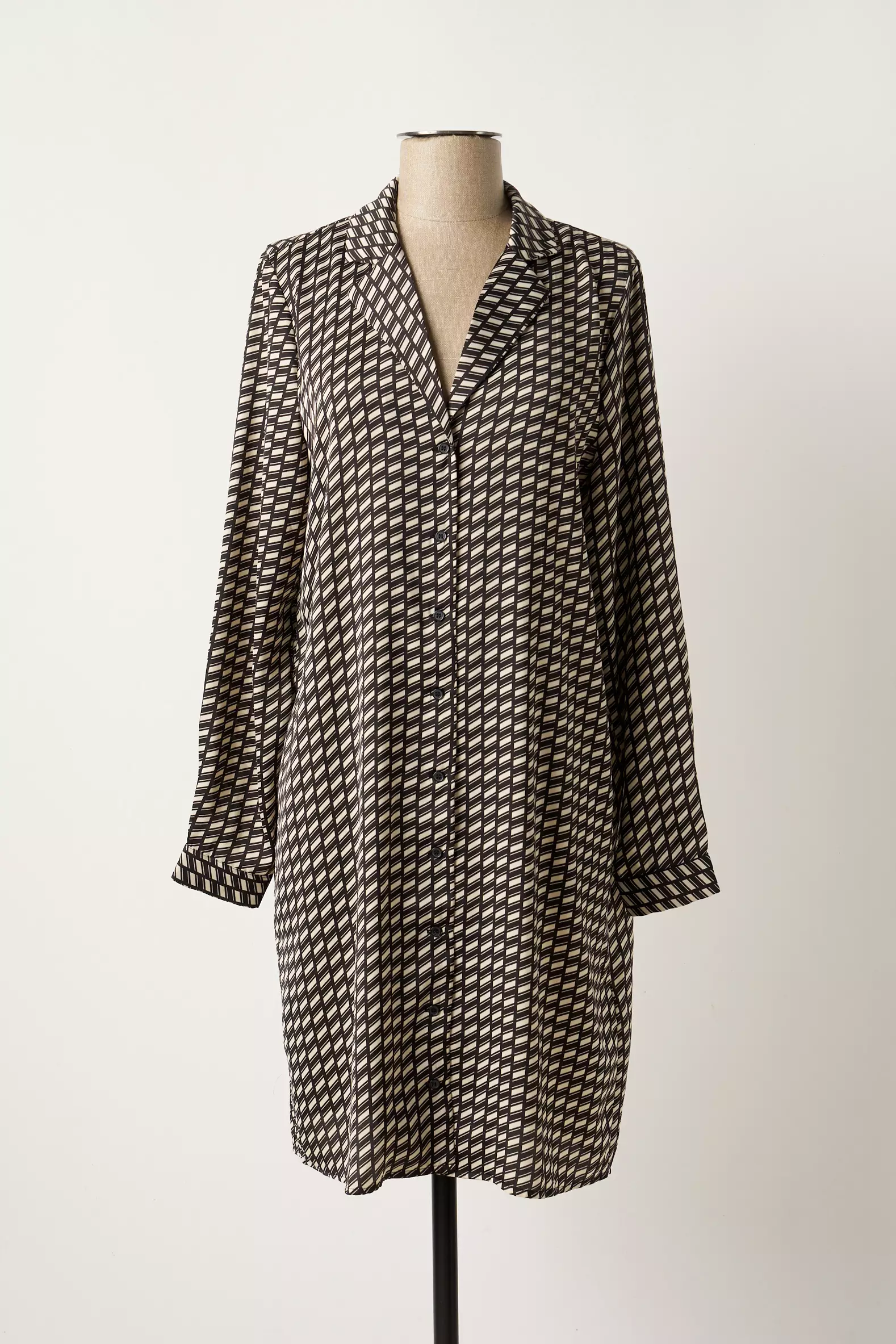 Ichi Robes Mi Longues Femme couleur noir