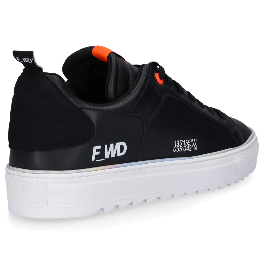 F_WD - Sneaker low XP1_SHEM X Eco Nappaleder Logo schwarz - schwarz