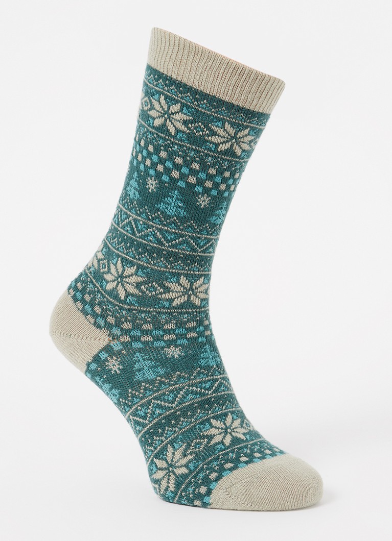 Chaussettes Falke Country Calling en cachemire mélangé imprimé