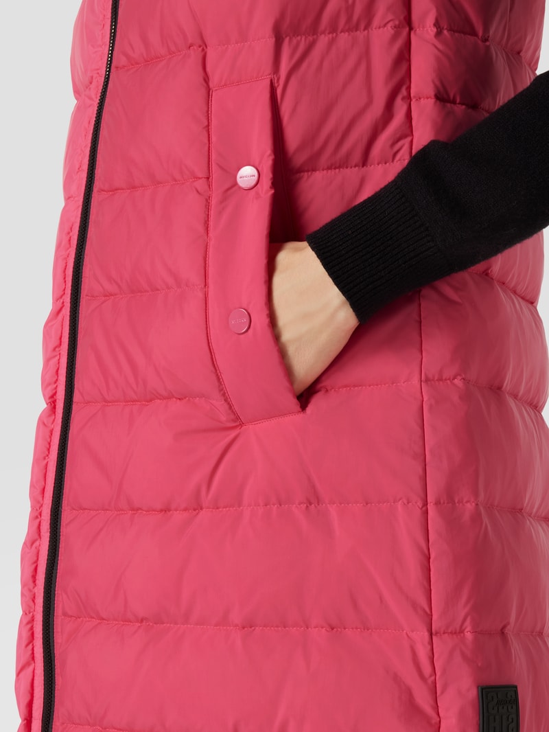 Weste mit Label-Details in pink