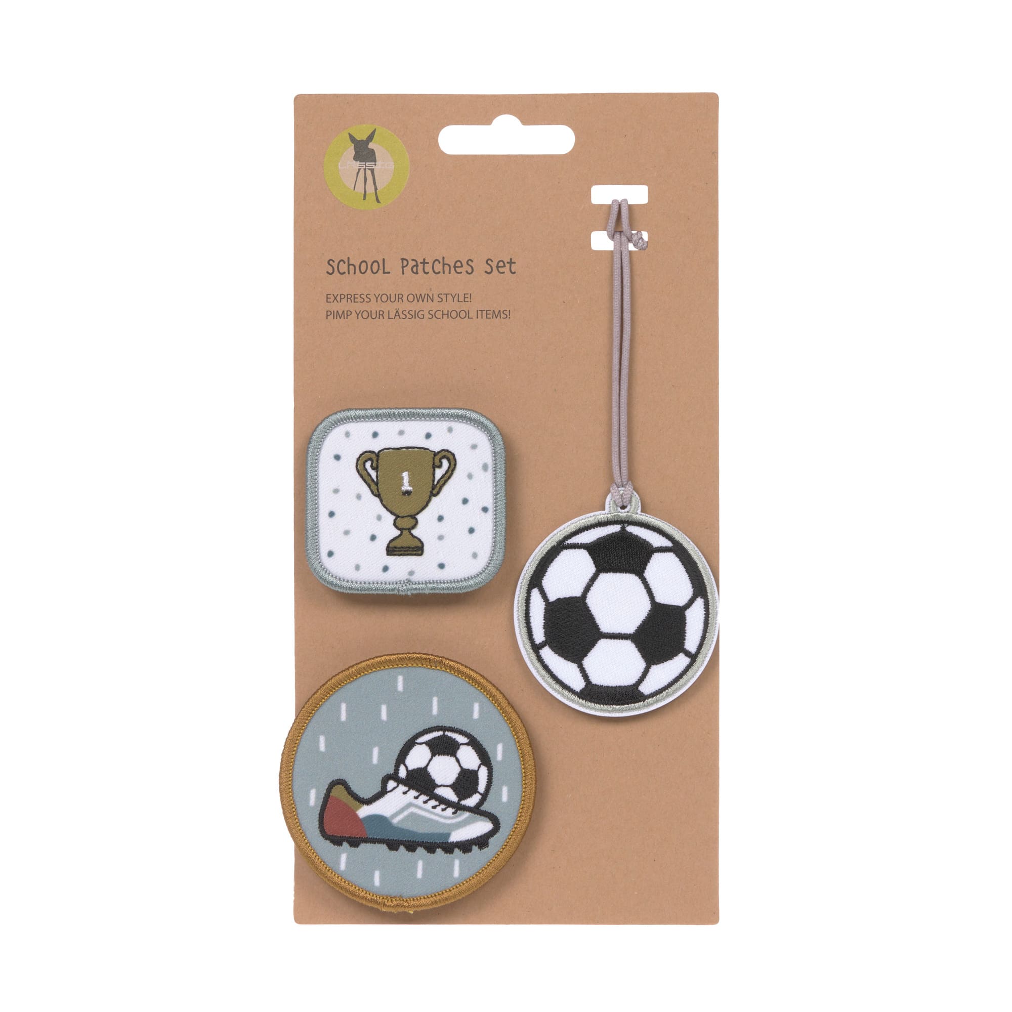 Anhänger & Patches - Schul Set Unique, Football