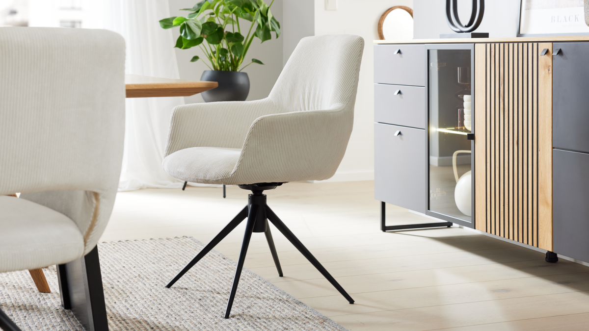 Interliving Schalensessel 5605 Cord Creme
