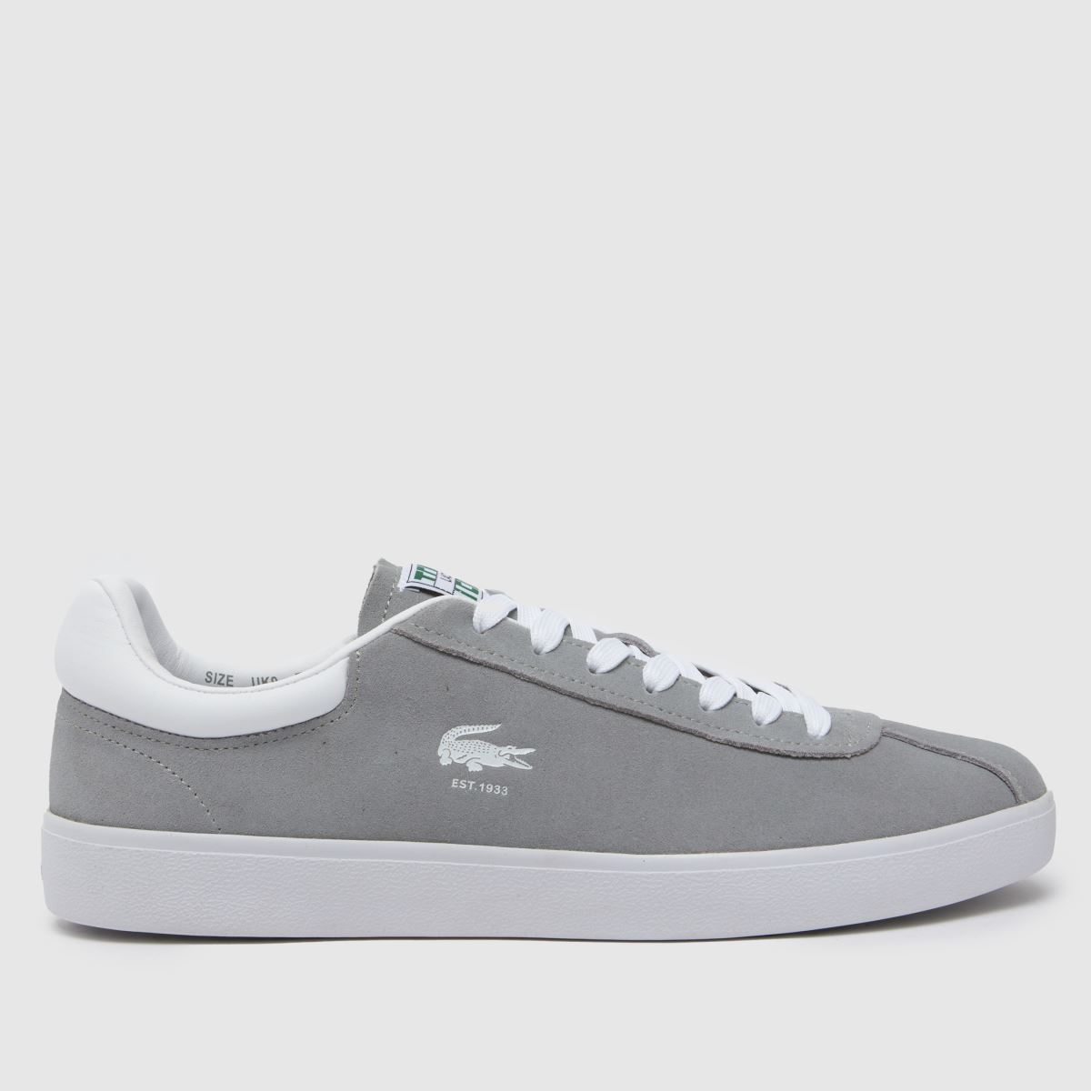 Lacoste – Baseshot-sneakers i vitt och grått