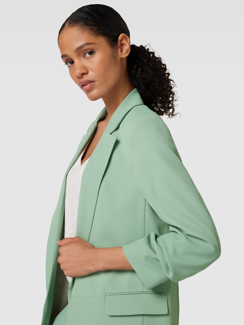 Blazer mit Reverskragen in hellgrün