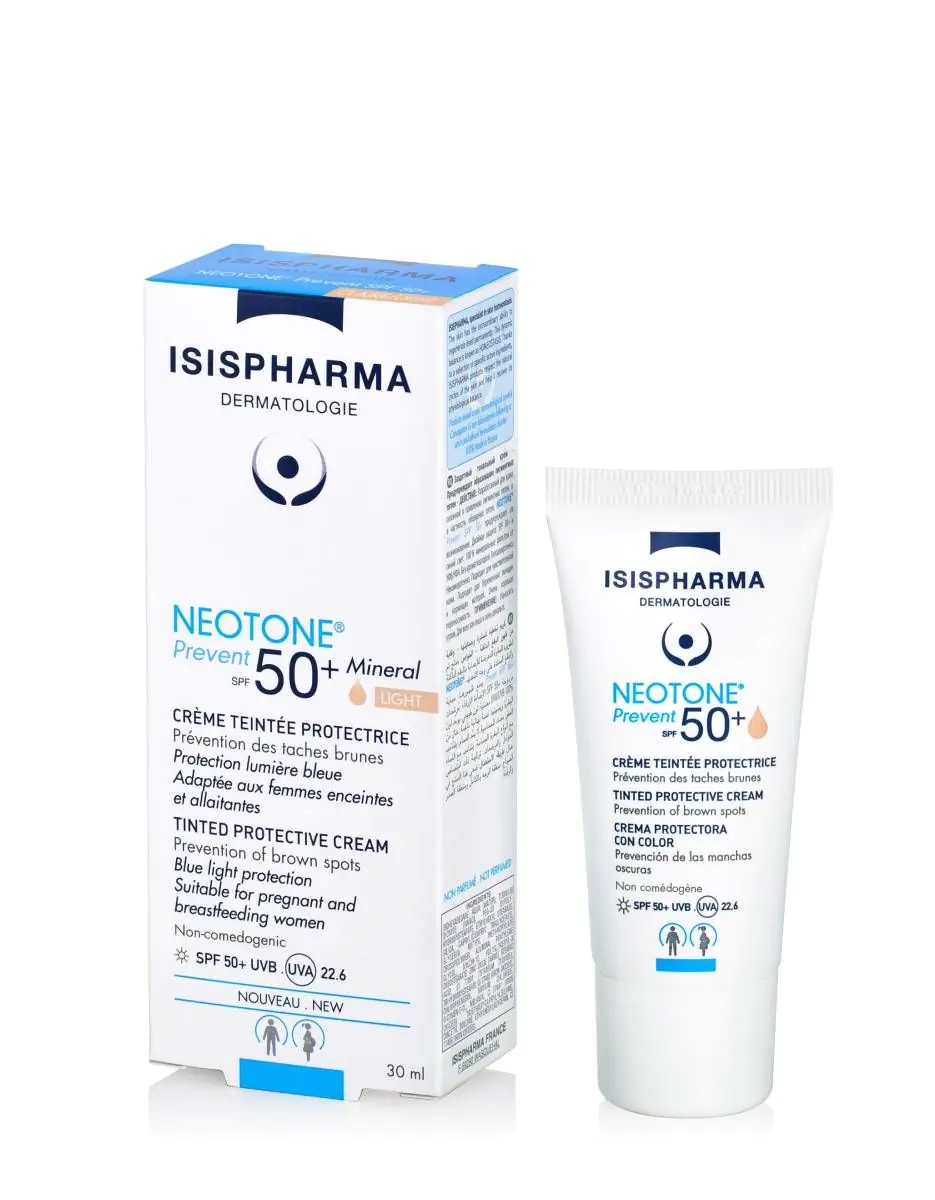Isispharma Neotone Prevent SPF50+ - Beschermende getinte crème, lichte kleur, 30 ml