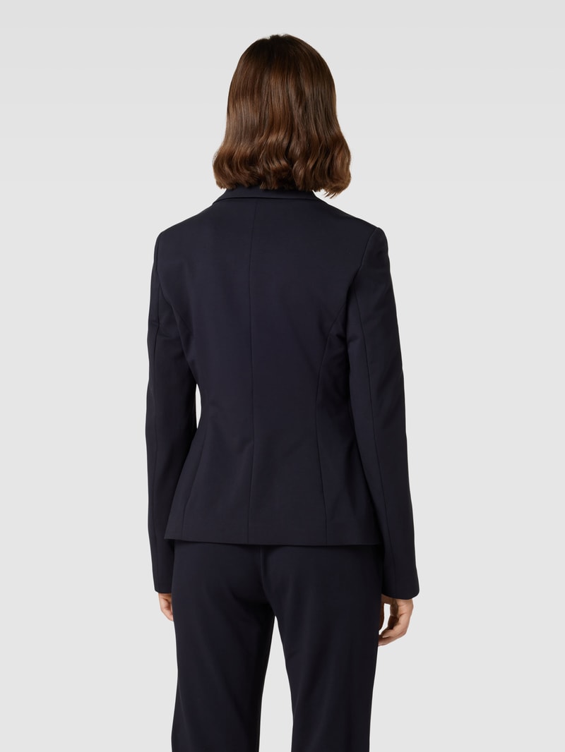 Blazer mit Reverskragen in marineblau