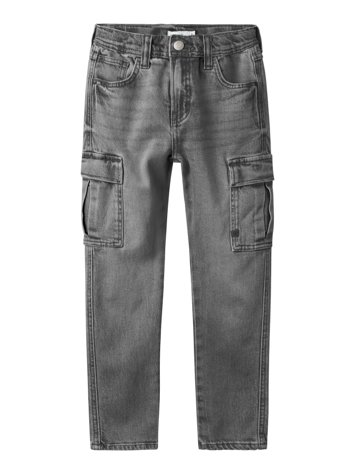 name it Cargojeans NKMSILAS TAP CARGO JEANS 6650-AZ in medium grey denim günstig kaufen