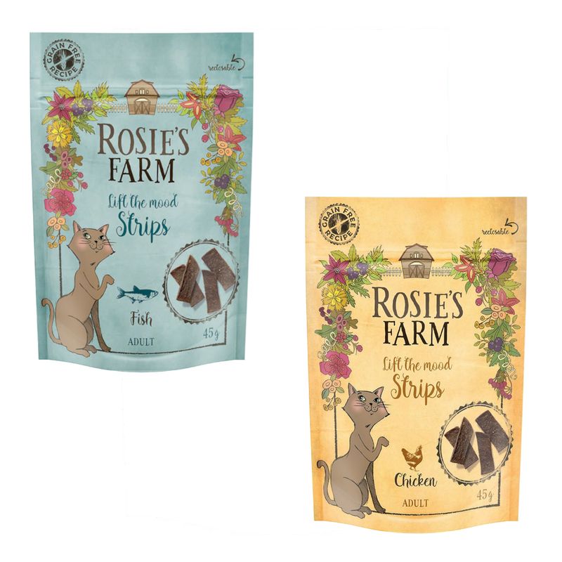 Probierpaket Rosie's Farm Katzensnacks zu TOP-Preisen | bitiba %