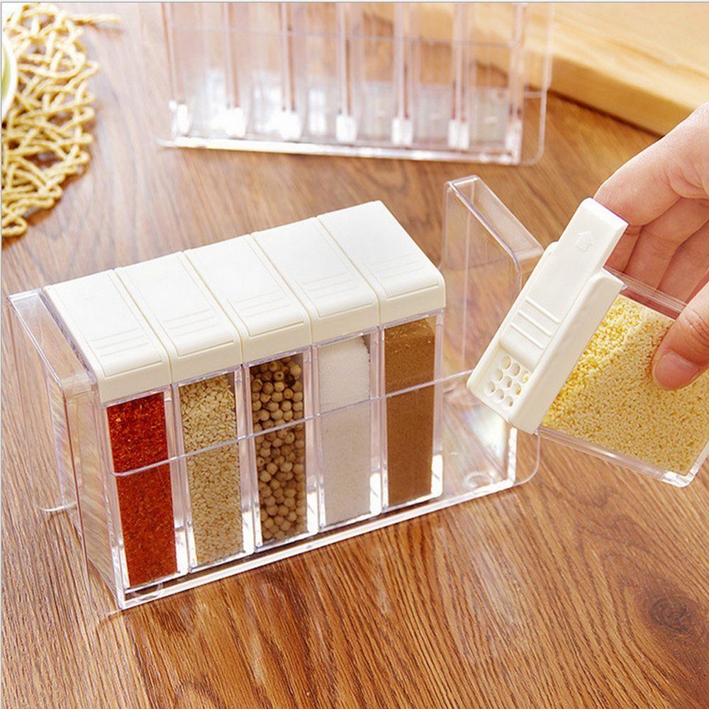 SRRINM Gewürzregal Gewürzgläser Bulk-Gläser Shaker-Gläser, 1-tlg.