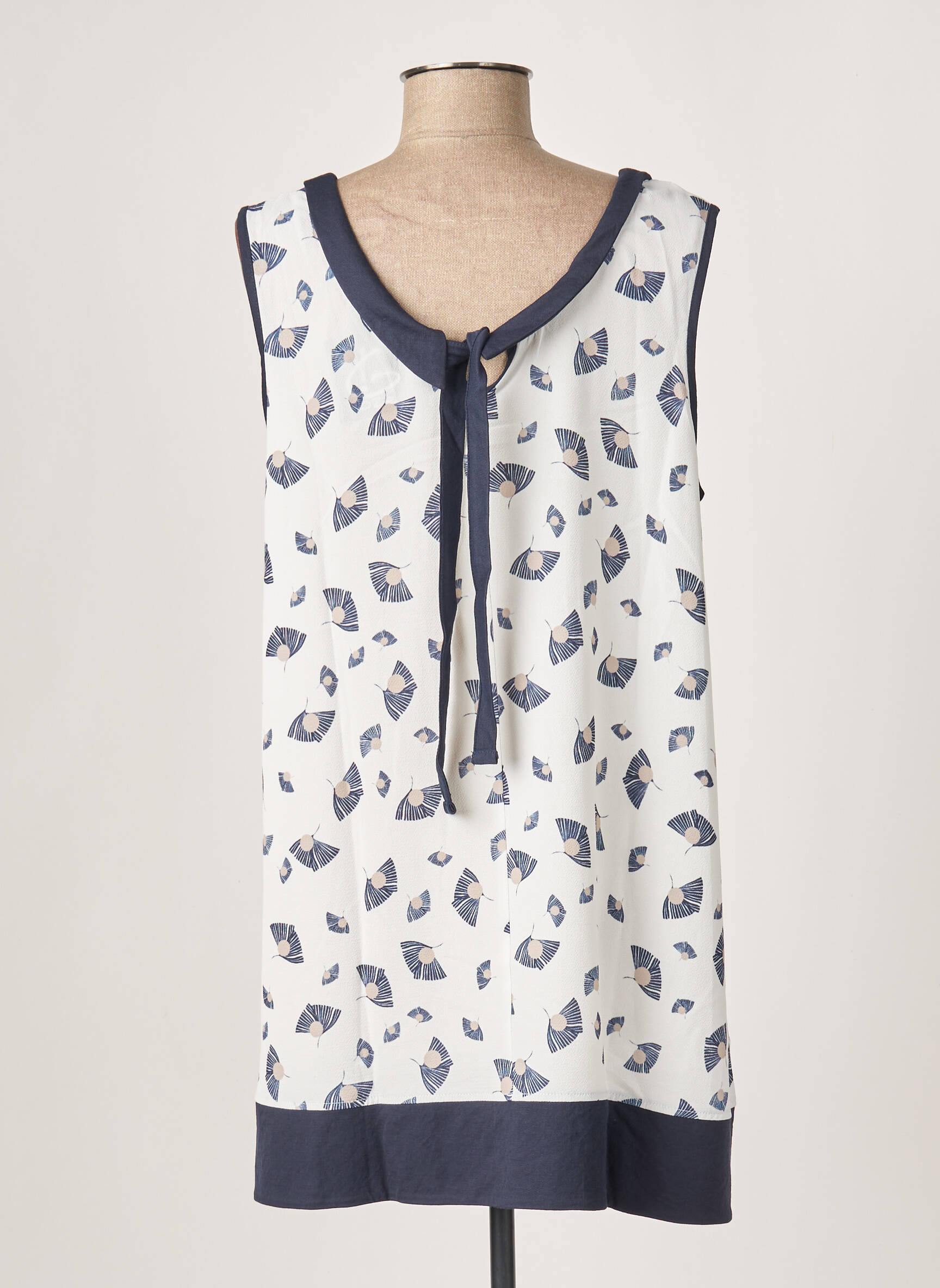 G Oze Tuniquesansmanche Femme couleur bleu