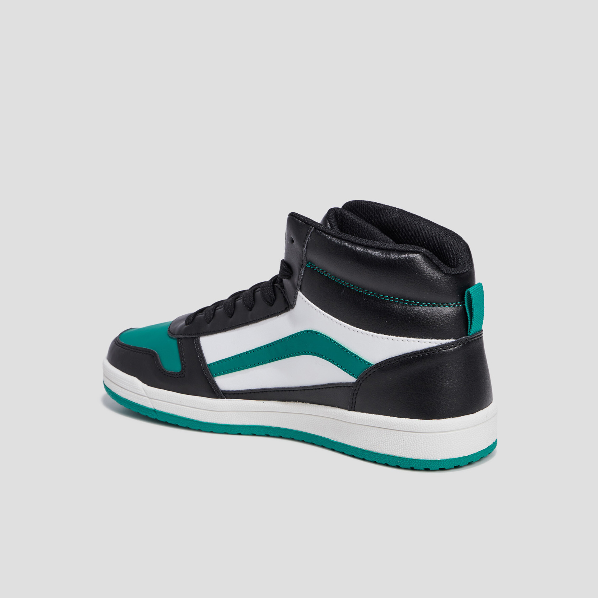 Baskets montantes à lacets multicolore homme | La Halle