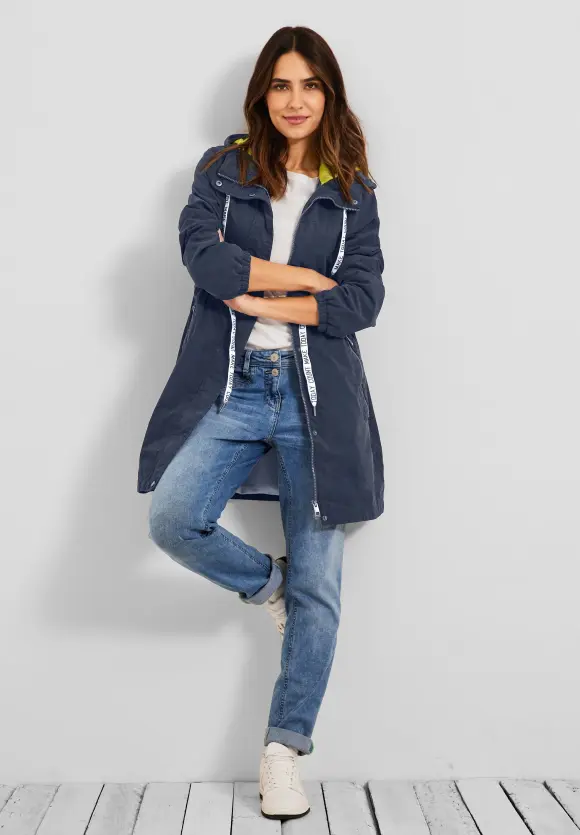 CECIL Leichter Parka in Unifarbe