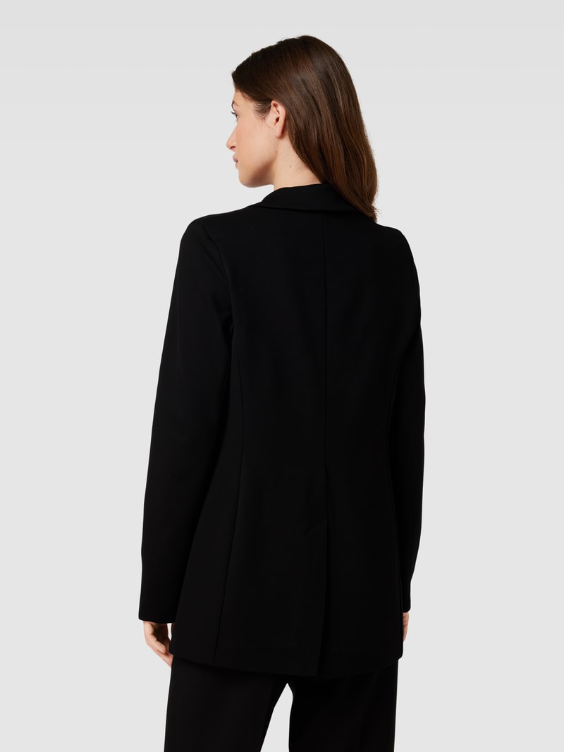 Longblazer mit Knopfverschluss in schwarz