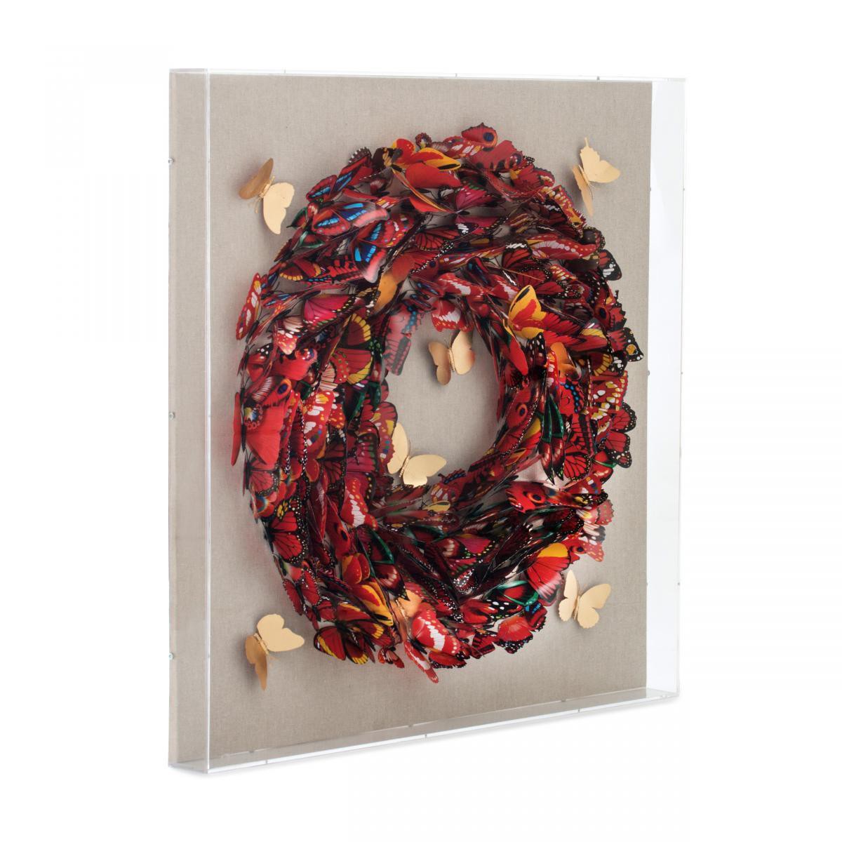 Kayoom Papier Wandbild Butterfly 80cm x 80cm