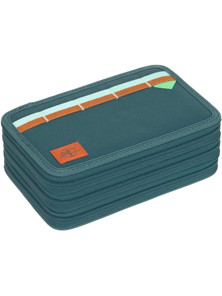 Lässig School Triple Pencil Case Unique dark green in grün günstig kaufen onesize