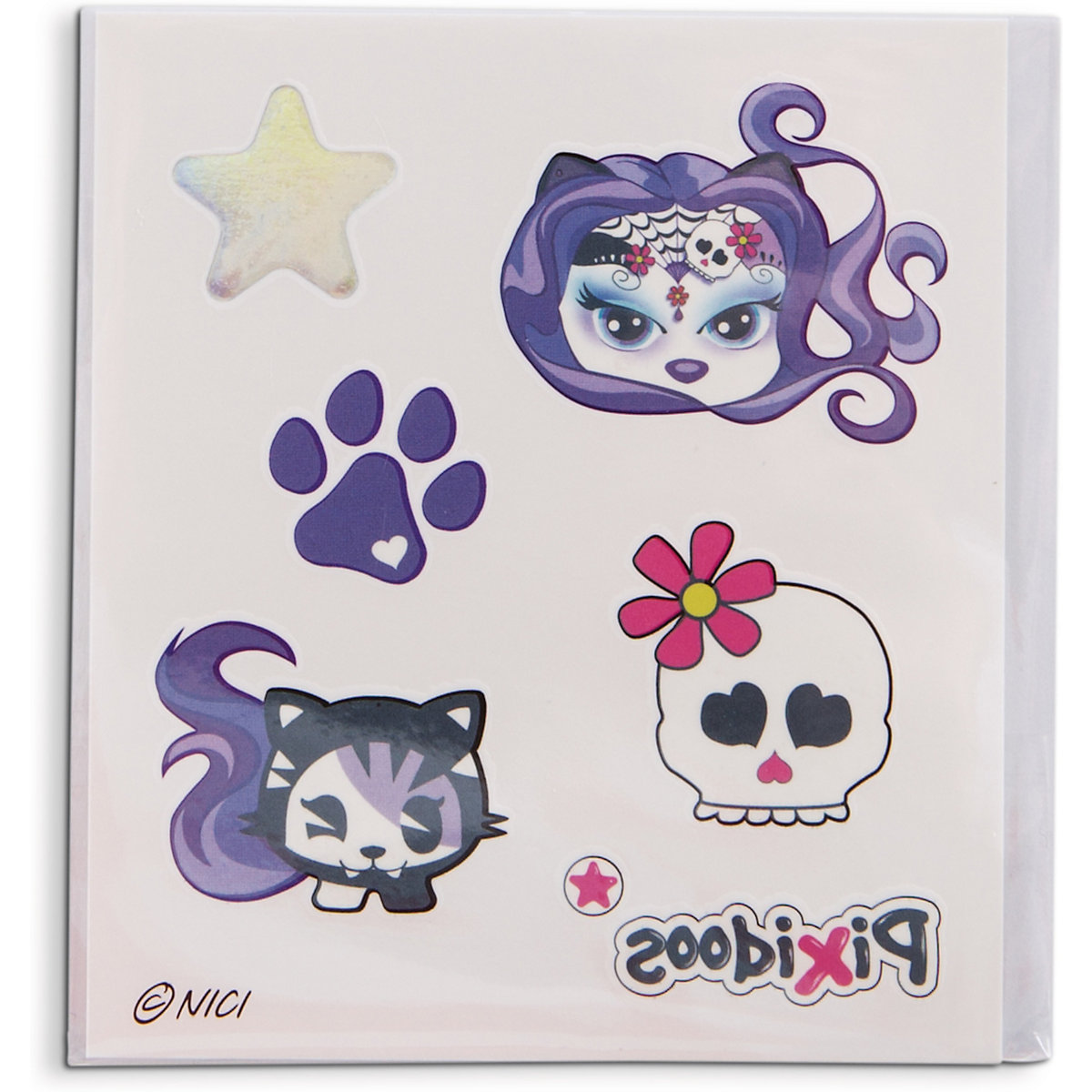 Pixidoos Plüsch-Puppe Sunli lila 20 cm mit 3-teiligen Zubehör in Geschenkverpackung (47505)