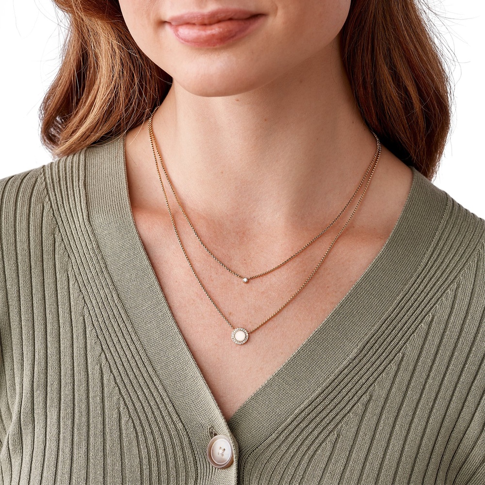 Fossil Chaînette Acier inoxydable collier