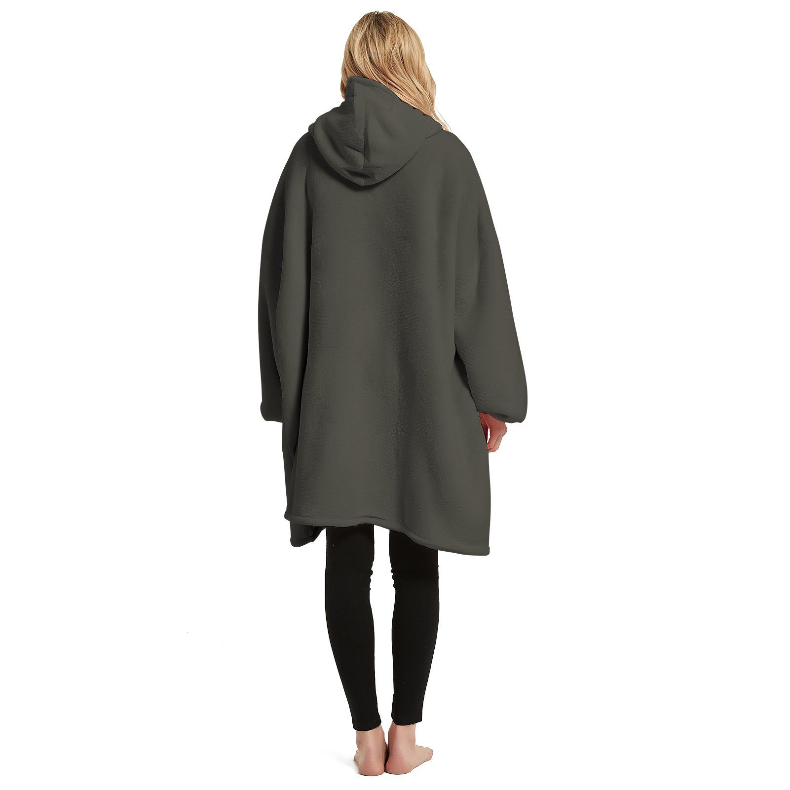 Wohndecke Decke mit Ärmeln, KEAYOO, Ärmeldecke Sofadecke mit Ärmeln und Tasche